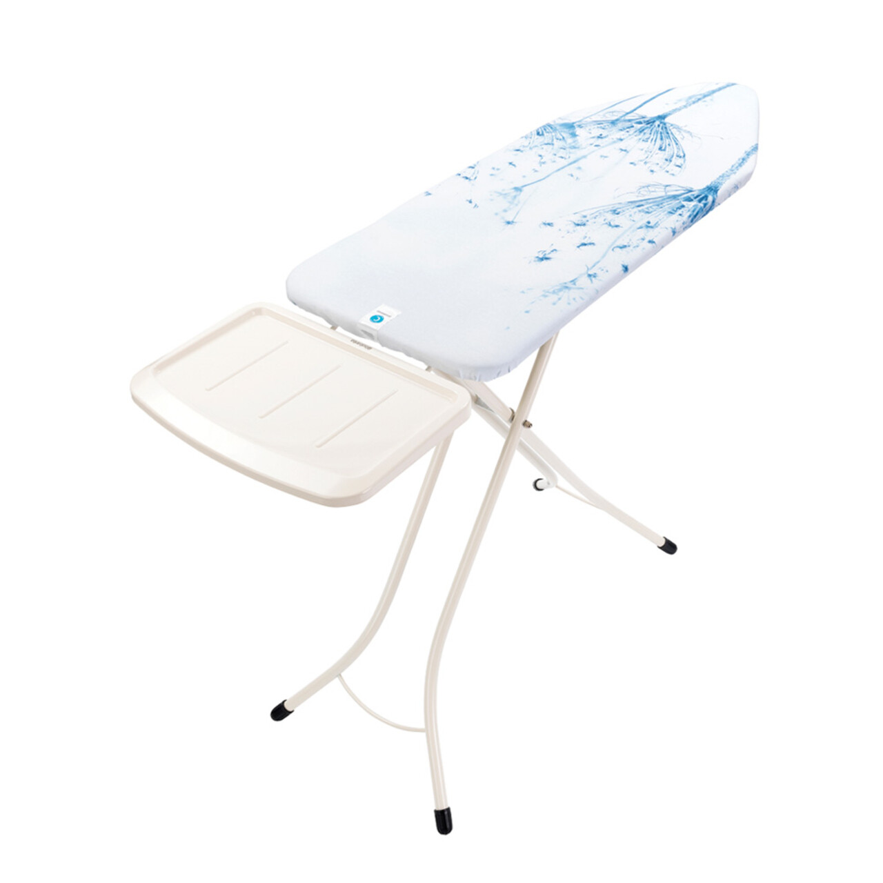 Masa de calcat, Brabantia C, Cotton Flower, 124x45 cm, 7 pozitii de reglare, cu suport statie de calcat, polipropilena/otel/bumbac - imagine 7